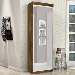 Sapateira/Roupeiro com Espelho 1 Porta Thor Jequitiba