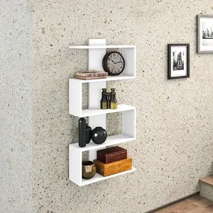 Nicho Decorativo 5 Prateleiras Branco Branco