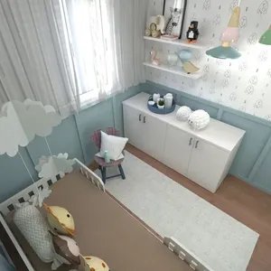 Kit Cori com Cama Solteiro e Armário Baixo Montessoriano Branco