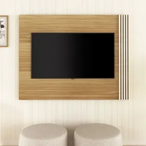 Painel para TV até 42 Polegadas 150cmx115,2cm Pl3004 Bege Natural Natural