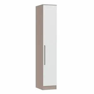 Guarda Roupa Modulado 1 Porta Requinte + 100% MDF Duna Line/Branco Line