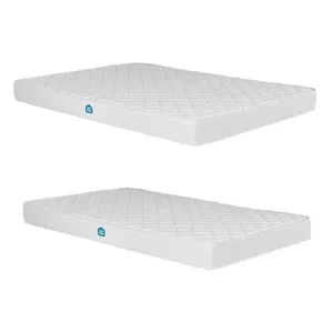 Conjunto Colchões Casal D33 e Solteiro D23 15cm Nuvem Casatema Branco