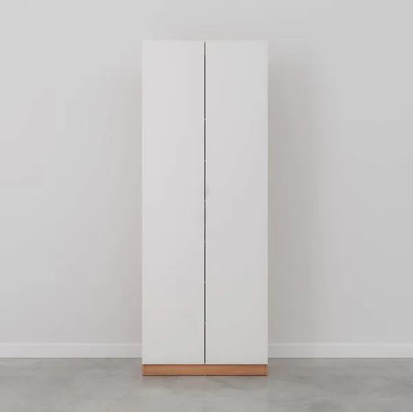 Sapateira Modular 2 Portas Hera CabeCasa MadeiraOriginals Louro/Branco Geada/Cinza