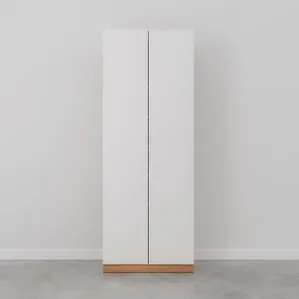 Sapateira Modular 2 Portas Hera CabeCasa MadeiraOriginals Louro/Branco Geada/Cinza