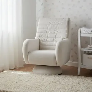 Poltrona de Amamentação Cone Fixa Zen Branco Branco