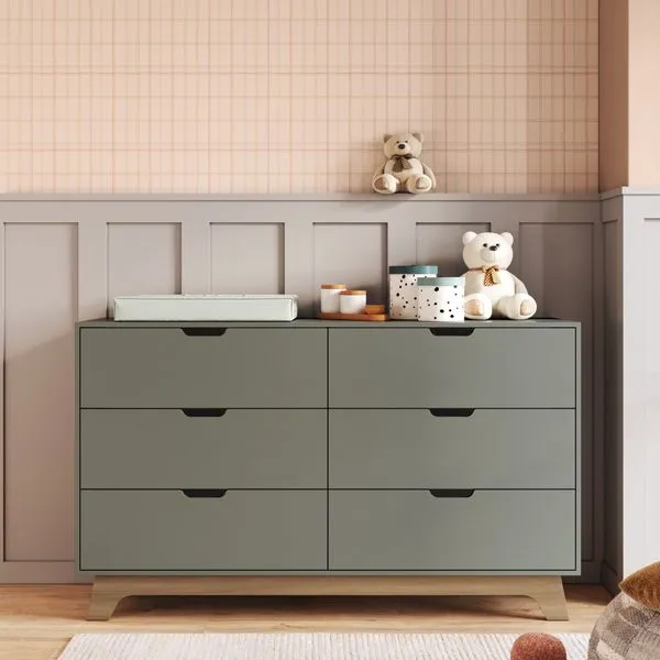 Cômoda para Quarto Infantil 6 Gavetas 100% Mdf Alice Verti/Freijó