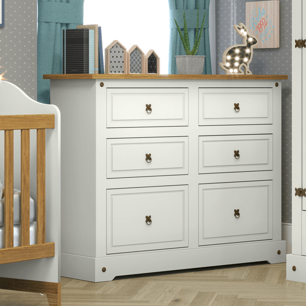 Cômoda Infantil 6 Gavetas Smile Yescasa Bege