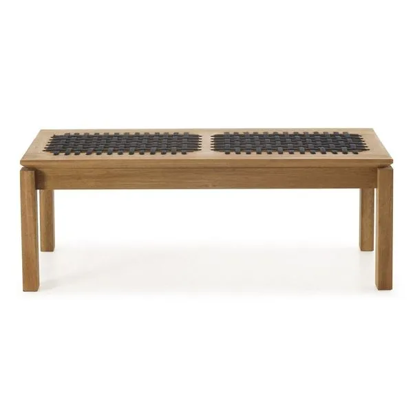 Banco em Madeira e Corda Náutica Traço 140x37cm Stain Jatobá