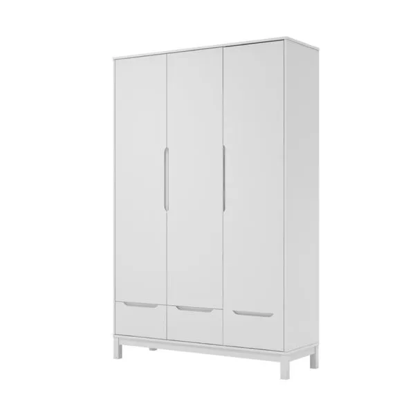 Guarda Roupa Infantil Cozy 3 Portas 3 Gavetas - Branco