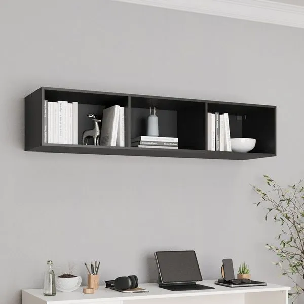 Módulo Nicho Triplo Modulado Hera CabeCasa MadeiraOriginals Preto
