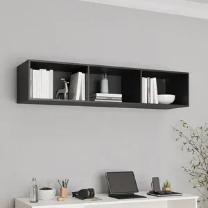 Módulo Nicho Triplo Modulado Hera CabeCasa MadeiraOriginals Preto