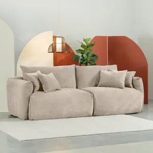Sofá 2 Lugares 220cm Comfy CabeCasa MadeiraOriginals Bege Claro Bege Claro