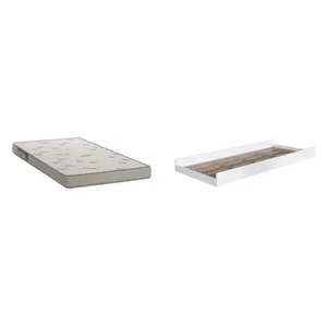 Cama Auxiliar para Beliche 1 Colchão Branco
