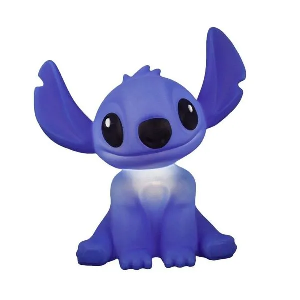 Luminária Abajur De Mesa Decorativa Stitch Usare Azul