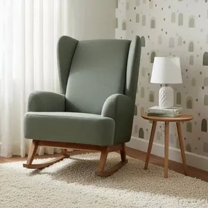 Poltrona de Amamentação Balanço Teodora Mescla/Verde Mescla / Verde