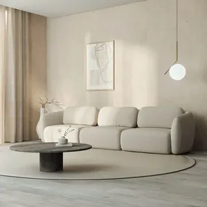 Sofá Modular 3 Lugares Orla CabeCasa MadeiraOriginals Bege Espuma Do Mar Espuma do Mar