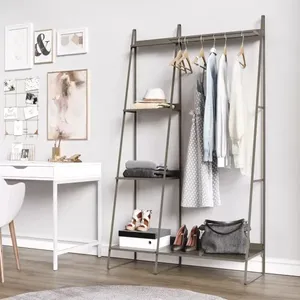 Arara de Roupas em Aço Begônia CabeCasa MadeiraOriginals Estanho