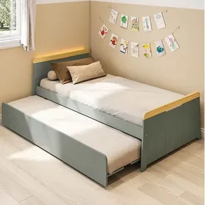 Bicama com Led na Cabeceira Petit Casatema Verde/Mel