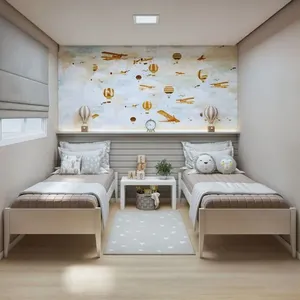 Quarto Infantil Completo com 2 Camas Sonho 90cm em Madeira Maciça Branco