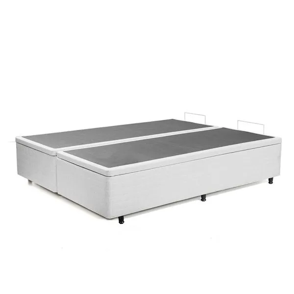 Base Box Queen Baú 158CMX45,5CMX198CM CabeCasa MadeiraOriginals Cinza Cinza