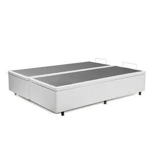 Base Box Queen Baú 158CMX45,5CMX198CM CabeCasa MadeiraOriginals Cinza Cinza