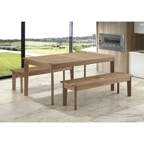 Mesa em Madeira Maciça Retangular 86x160cm Primavera Stain Jatobá