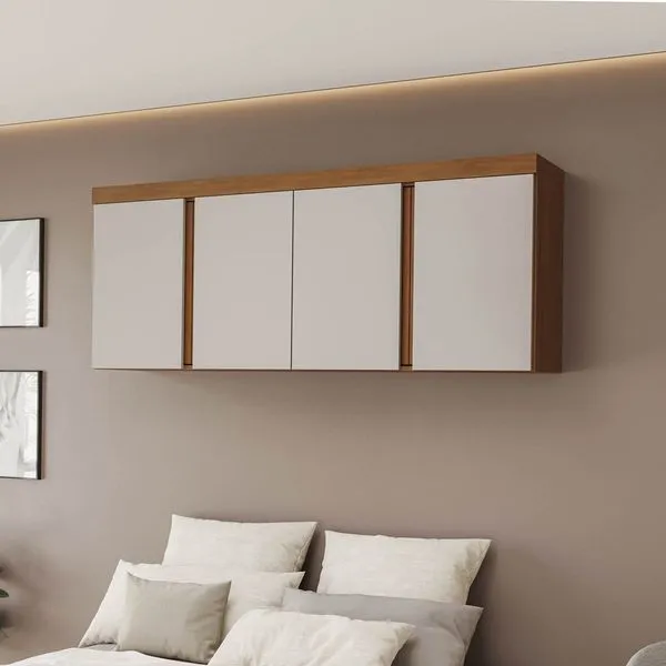 Ponte Modular 4 Portas Arani CabeCasa MadeiraOriginals Cinamomo/Off White