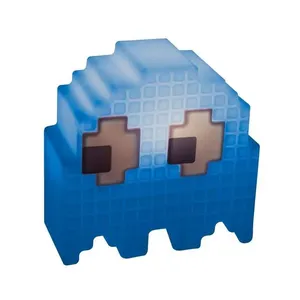 Luminária Abajur De Mesa Fantasminha Pacman Usare Azul