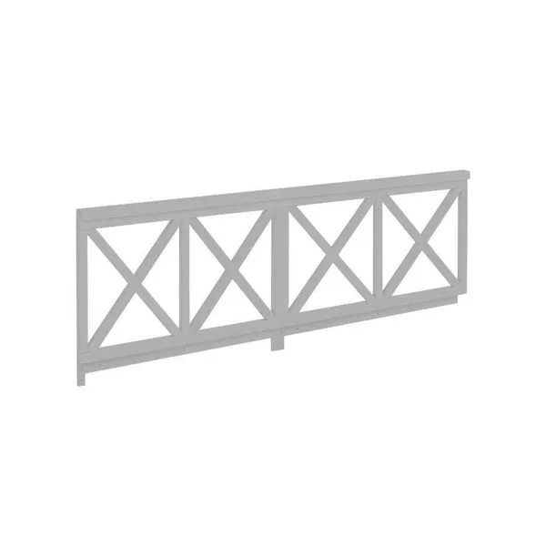 Grade de Proteção Dupla 100cm Casatema Cinza