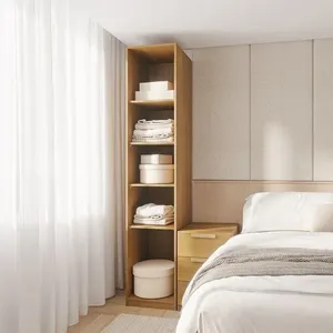 Guarda-roupa Modular 40cm sem Portas com Prateleiras Jade CabeCasa MadeiraOriginals Avelã