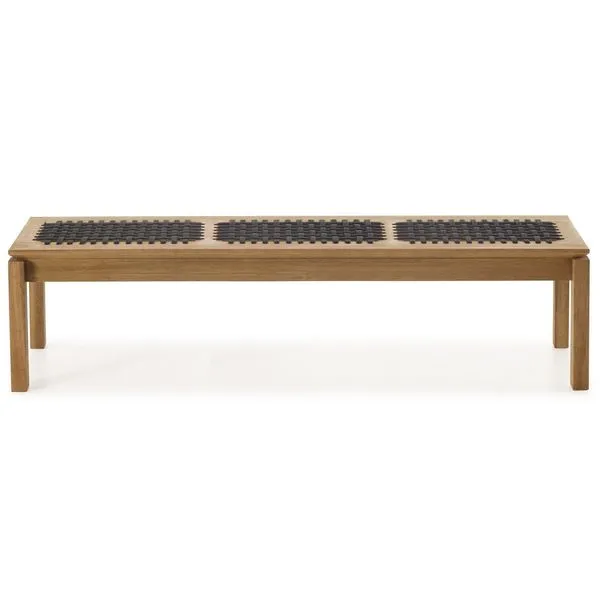 Banco em Madeira e Corda Náutica180x37cm Traço Stain Jatobá