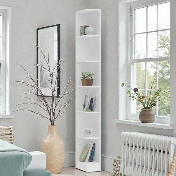 Módulo Cantoneira 6 Prateleiras Requinte+ 100% MDF Branco Line