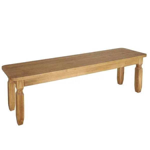 Banco Madeira Maciça 180x38cm Corona Cera Mel