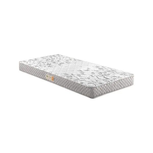 Colchão Solteiro Espuma D26 Bordado 88x188x14cm Ecoflex Cinza