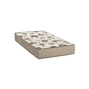 Colchão Solteiro 22x88x188cm D28 Physical Ortobom Creme/Marrom