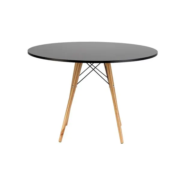 Mesa de Jantar Redonda Eiffel 90 cm - Preto