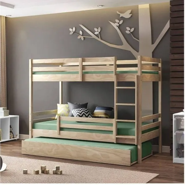 Treliche Teen Play com Grades de Proteção Casatema Natural