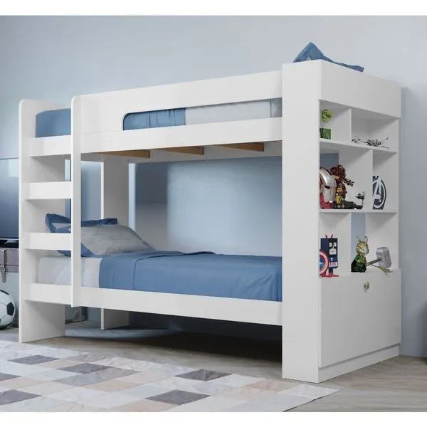 Beliche Stock com 1 Porta e 6 Nichos - Branco
