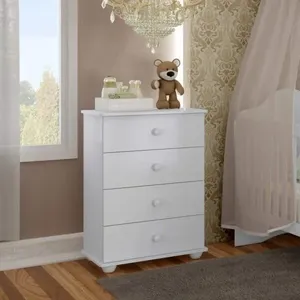 Cômoda de Bebê 4 Gavetas 2031 Baby Branco