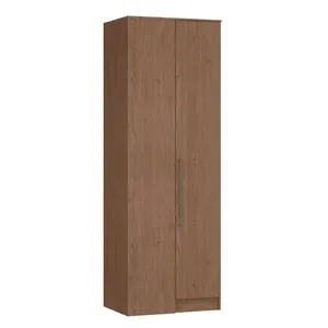 Guarda Roupa Modulado Canto Reto 1 Porta Requinte+ 100% MDF Macadâmia