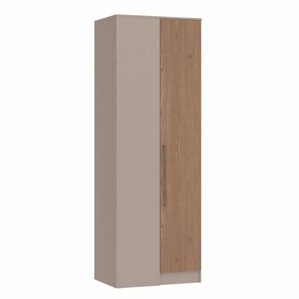 Guarda Roupa Modulado Canto Reto 1 Porta Requinte+ 100% MDF Duna Line/Macadâmia
