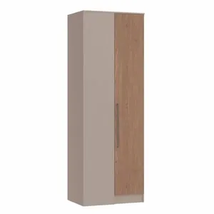 Guarda Roupa Modulado Canto Reto 1 Porta Requinte+ 100% MDF Duna Line/Macadâmia