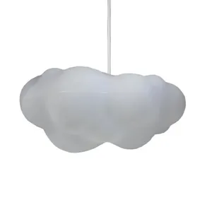 Luminária Abajur De Mesa Pendente Nuvem Fluffy Usare Branco