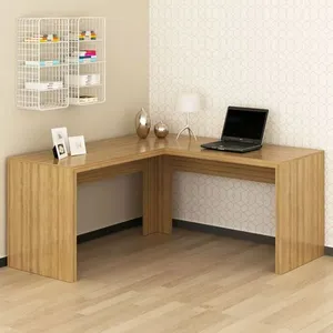 Escrivaninha Mesa Escritório Angular em L ME4116 157,3cm Amêndoa Amendoa