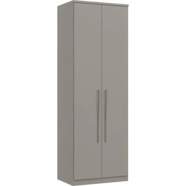 Módulo de Guarda Roupa 2 Portas 2 Gavetas com Cabideiro Elegance NIQUEL/NIQUEL