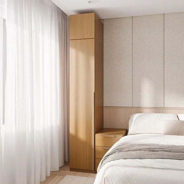 Guarda Roupa Casal Modulado 2 Peças 2 Portas Jade CabeCasa MadeiraMadeira Avelã