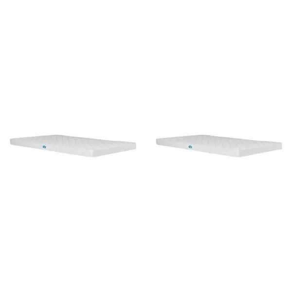 Conjunto com 2 Colchões Solteiro D23 188x88x15 Nuvem Casatema Branco