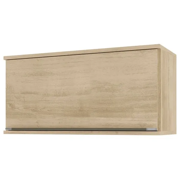 Armário Aéreo para Cozinha Áustria com 1 Porta Basculante - Nogueira