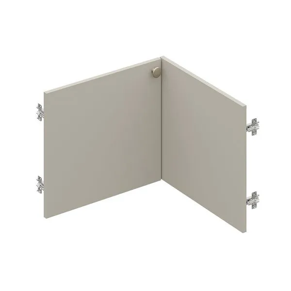 Conjunto de Portas para Guarda Roupa Módulo Canto Reto 39,5cm Frame CabeCasa MadeiraOriginals Arenas