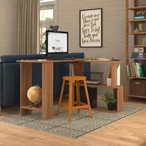 Escrivaninha Mesa Escritório 120cm Tampo Giratório Montana Montana